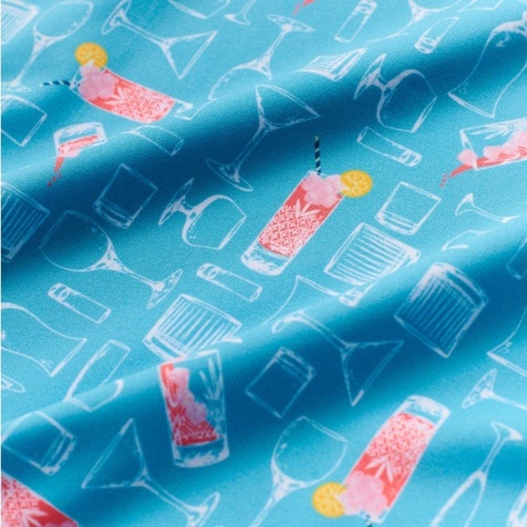 William Murray Golf Azalea Cocktail S/S Polo Light Blue Coral Size L NEW SEALED - Picture 5 of 8